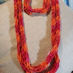 Crochet handmade necklace